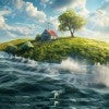Sea-level rise graphic AdobeStock